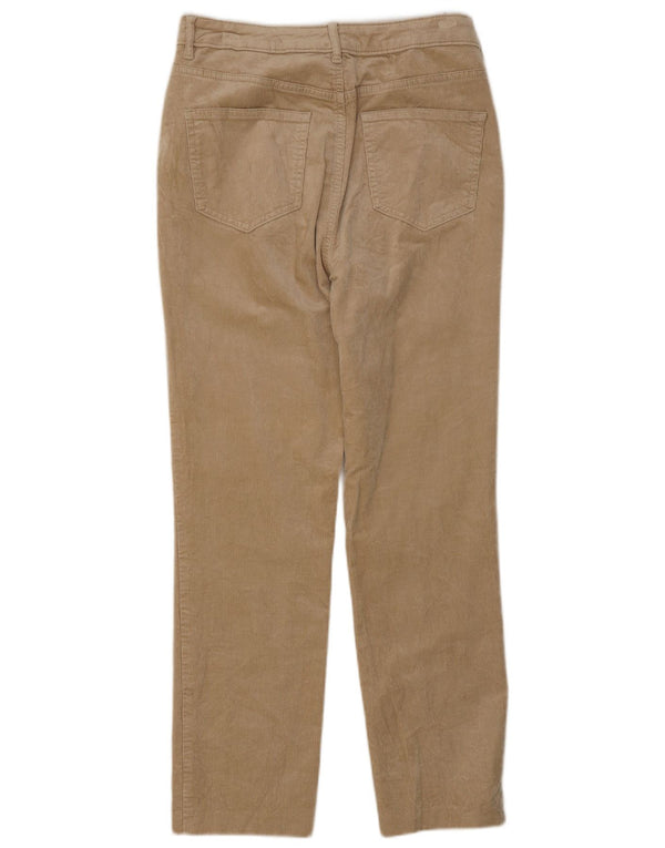 Marks & Spencer Damen Gerade Cordhose UK 10 Small W27 L28 Beige