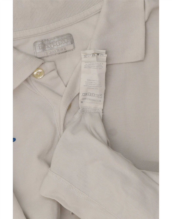 Kappa Herren Poloshirt XL Weiße Baumwolle