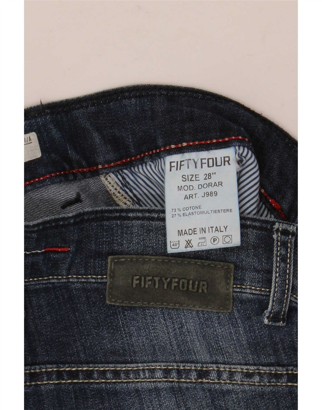 Fifty Four Damen Dorar Slim Jeans W28 L34 Blaue Baumwolle