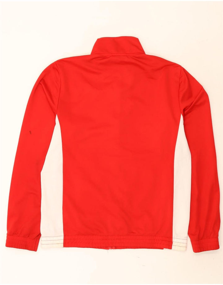 Lotto Herren-Trainingsanzug-Top-Jacke, großes rotes Farbblock-Polyester