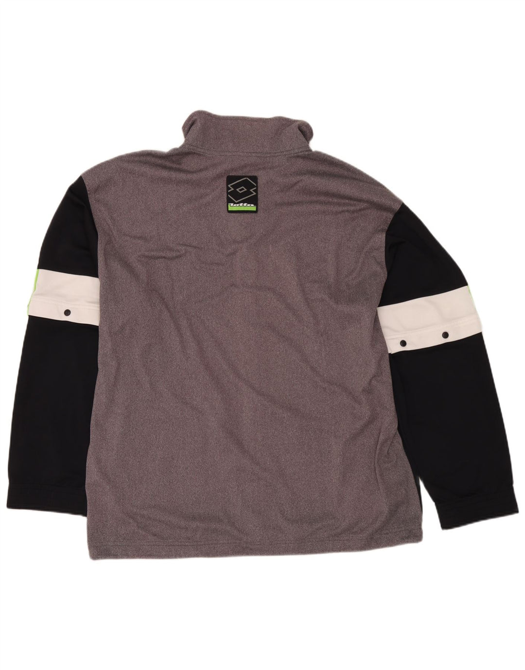 Lotto Herren-Trainingsanzug-Oberteiljacke UK 44/46 2XL Graues Colourblock-Polyester