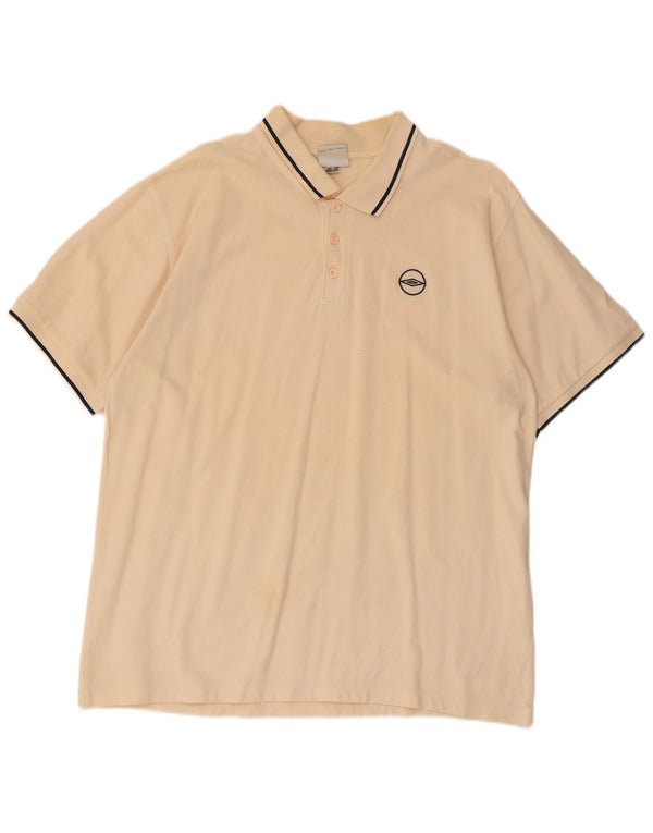 Umbro Herren Poloshirt XL Beige Baumwolle