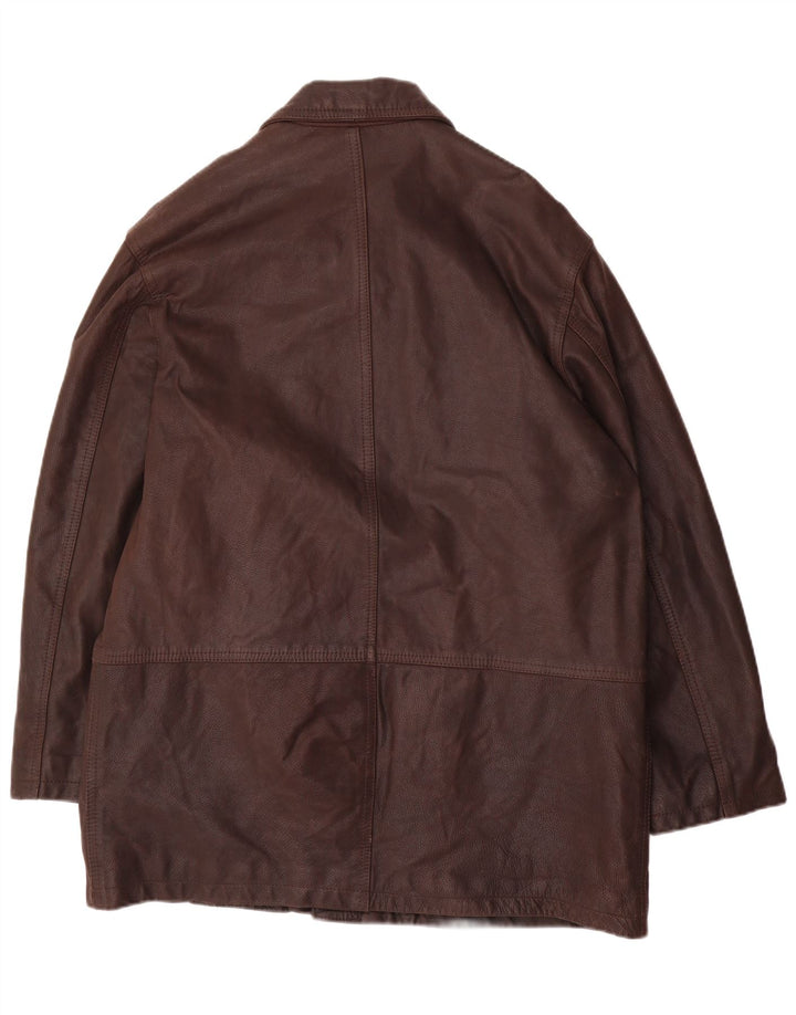 CONBIPEL Herren Lederjacke UK 42 XL Braunes Leder