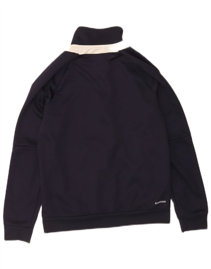 Adidas Jungen Trainingsanzug Top Jacke 11-12 Jahre Marineblau Polyester