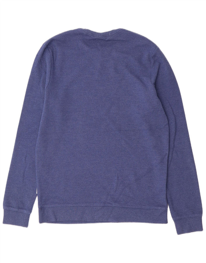 Jack & Jones Herren-Sweatshirt-Pullover aus mittelblauer Baumwolle