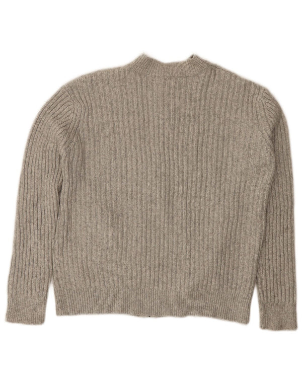 Marks & Spencer Damen-Cardigan-Pullover UK 10 Small Grau Polyester