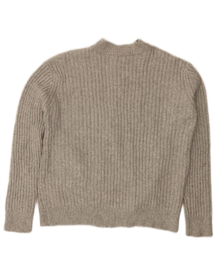 Marks & Spencer Damen-Cardigan-Pullover UK 10 Small Grau Polyester