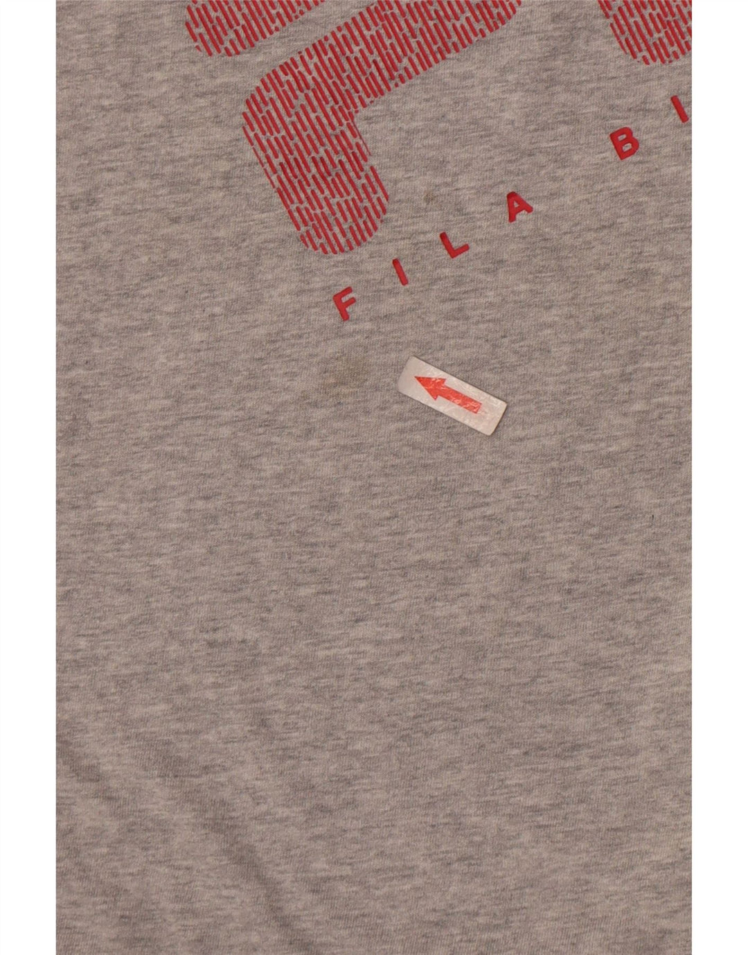 Fila Herren Grafik-T-Shirt-Oberteil Mittelgrau