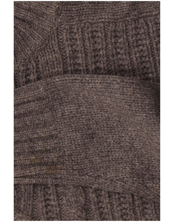 Marks & Spencer Herren-Pullover „Autograph“ mit Knopfkragen, Größe L, Grau