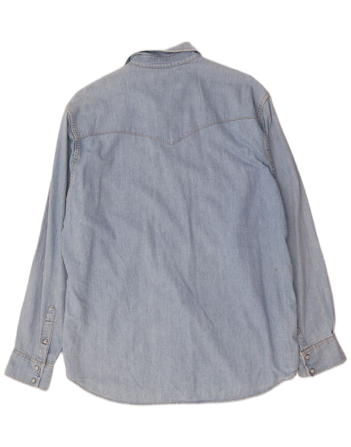 Lee Herren-Jeanshemd, groß, aus blauer Baumwolle