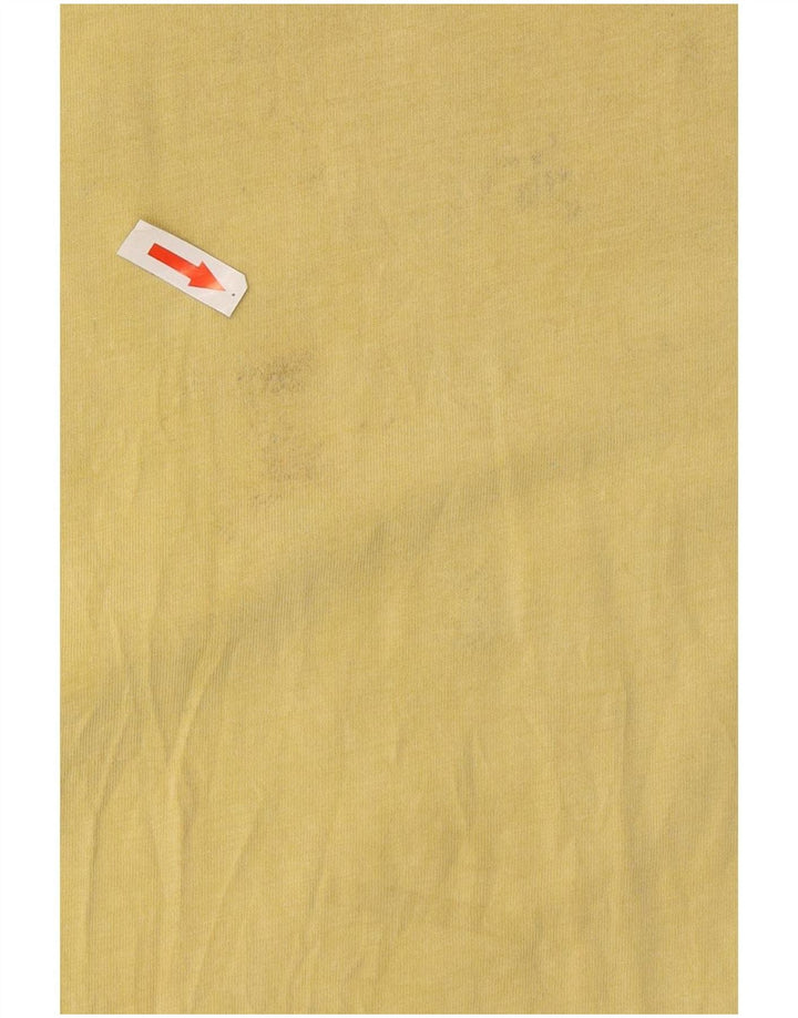 Volcom Herren Grafik-T-Shirt-Oberteil aus mittelgelber Baumwolle