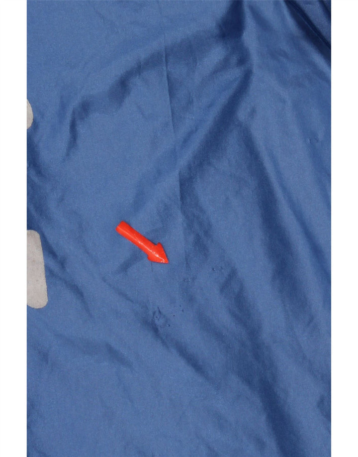 Erima Herren-Trainingsanzugoberteil mit grafischer lockerer Passform, mittelblau, Farbblock