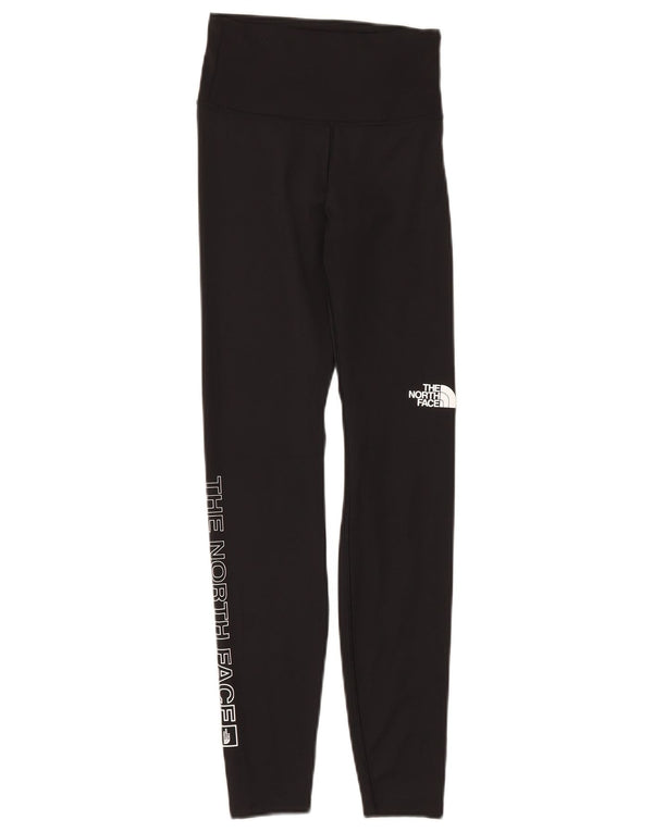 The North Face Womens Graphic Leggings UK 10 Small Black Polyester