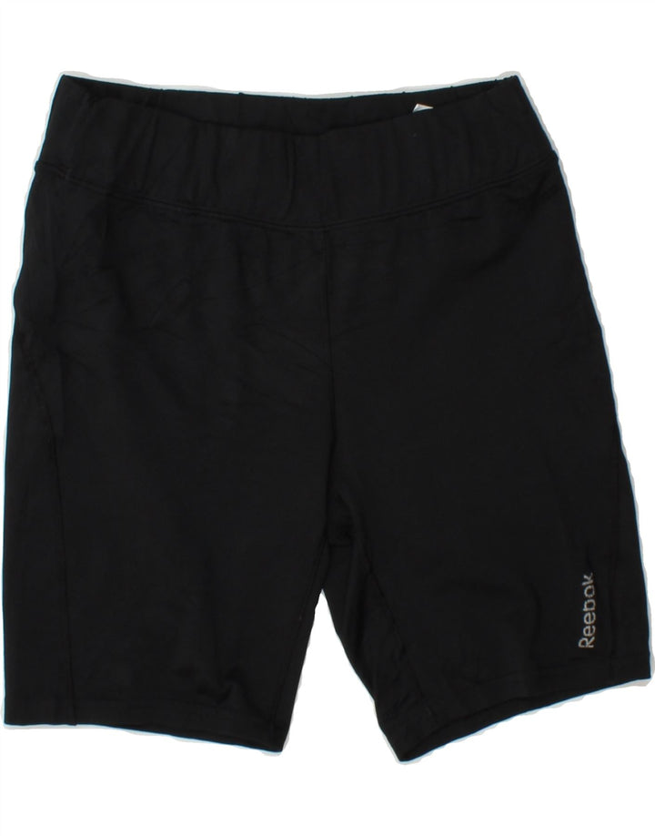 REEBOK Mens Sport Shorts Small Black Polyester Vintage Reebok and Second-Hand Reebok from Messina Hembry 