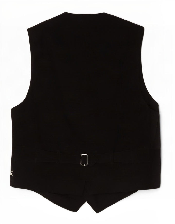 Fenn Wright Manson Damen Weste UK 10 Small Schwarze geometrische Seide