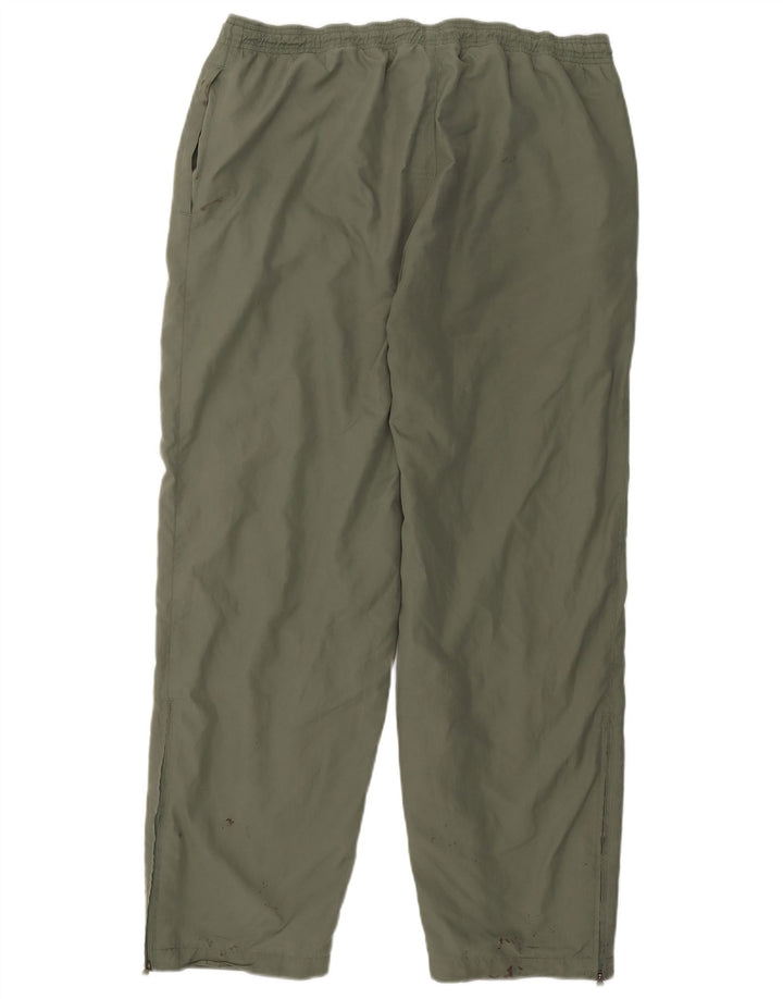 Adidas Herren-Trainingshose, Größe 44/46, groß, Khaki, Polyester