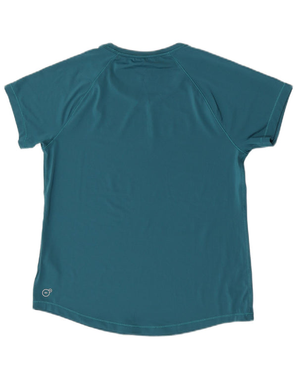 Puma Damen T-Shirt Top UK 16 Large Grün Polyester