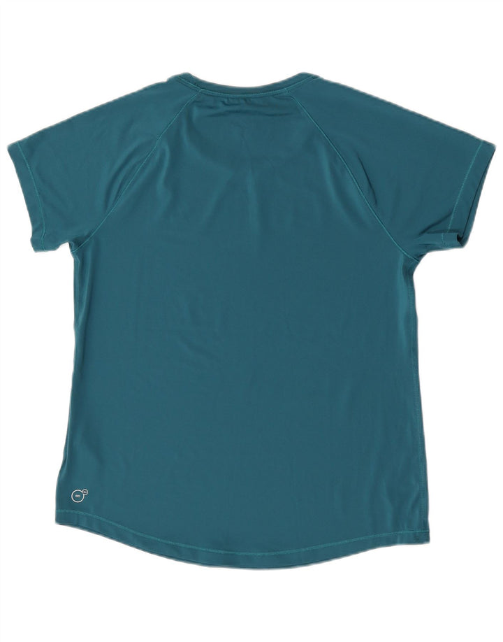 Puma Damen T-Shirt Top UK 16 Large Grün Polyester