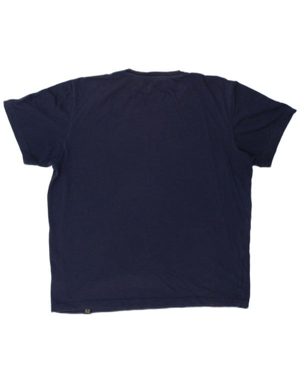 Adidas Herren Climalite Graphic T-Shirt Top Large Marineblau Baumwolle