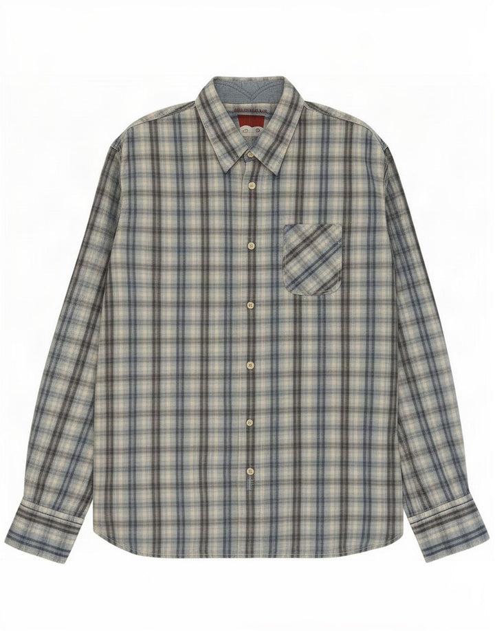 Levi's Herrenhemd, groß, blau kariert, Baumwolle