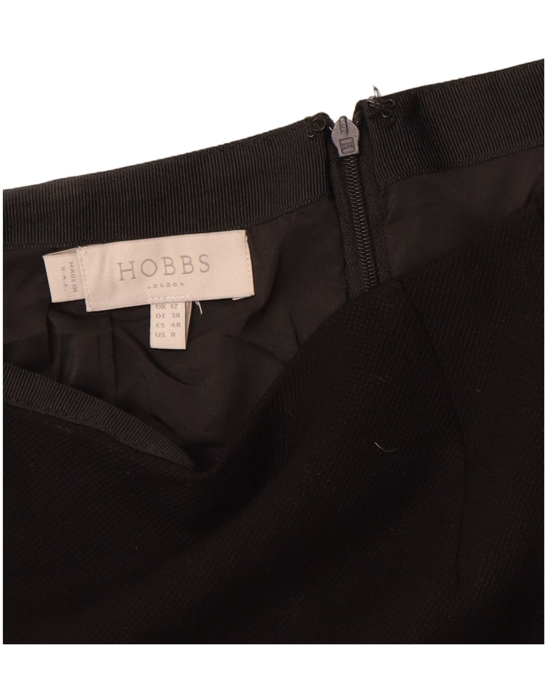 HOBBS Damen Bleistiftrock UK 12 Medium W30 Schwarz Polyester