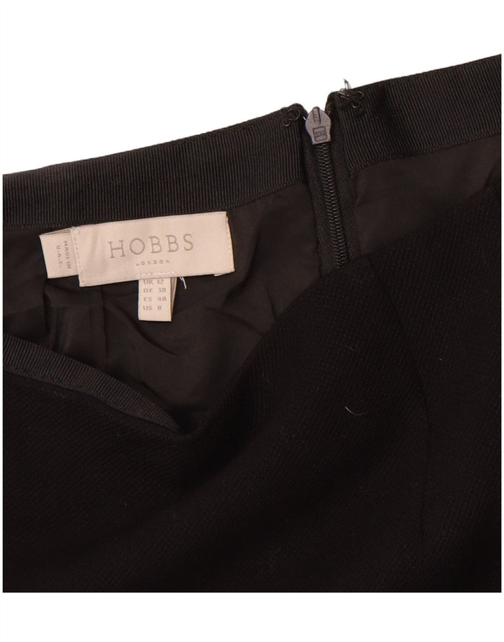 HOBBS Damen Bleistiftrock UK 12 Medium W30 Schwarz Polyester