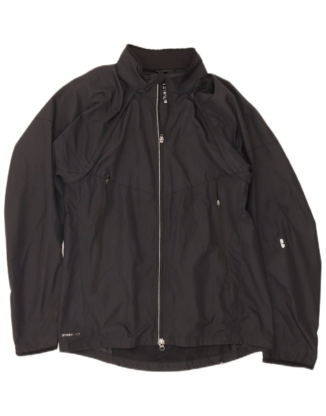 Nike Herren Storm-Fit Trainingsanzug-Oberteiljacke UK 38/40 Mittelschwarzes Polyester