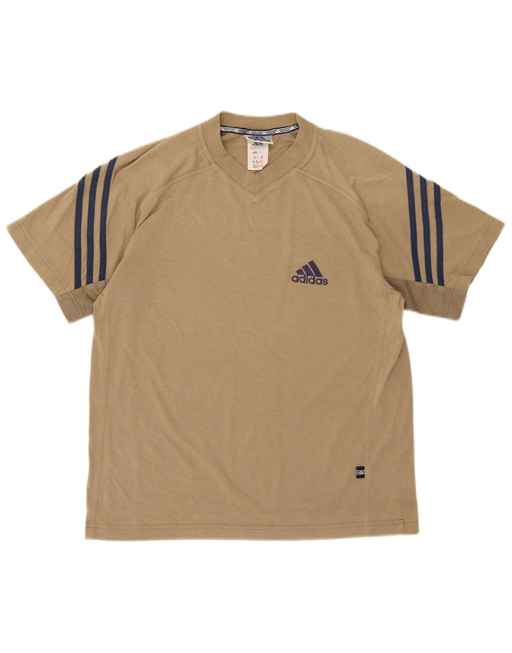 Adidas Herren T-Shirt Top Medium Khaki Baumwolle