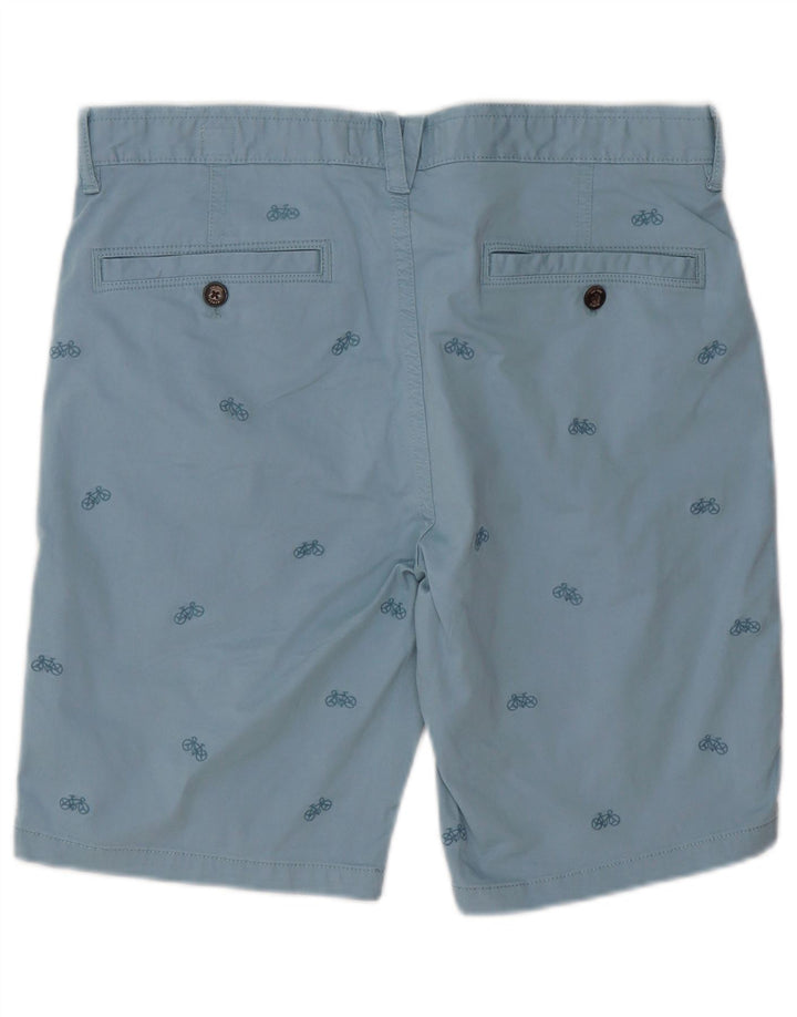 Fat Face Herren-Chinoshorts W34, große, blau gepunktete Baumwolle