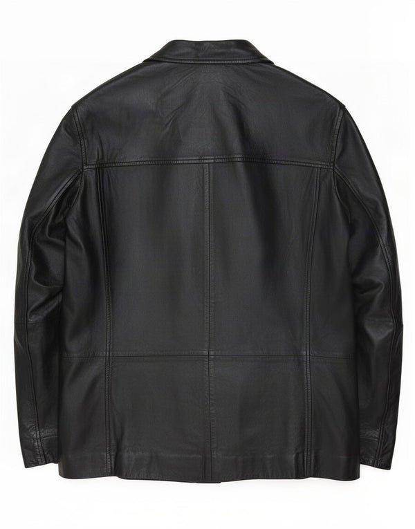 Gipsy Herren Lederjacke UK 40 Large Schwarz