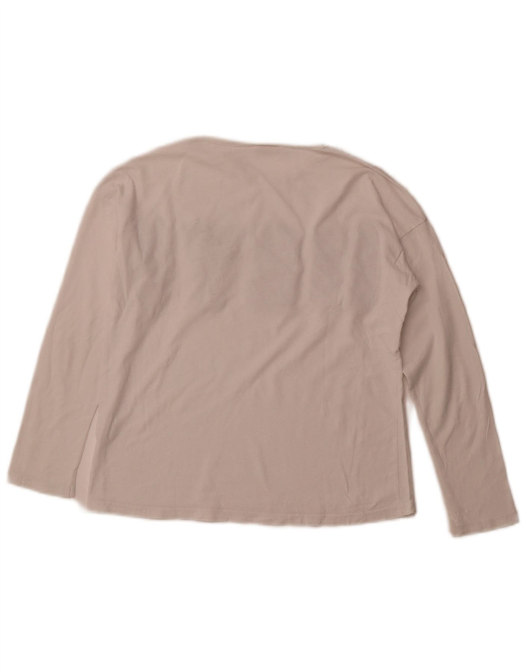 ZARA Mädchen-Grafik-Top, langärmlig, 9–10 Jahre, weiße Baumwolle