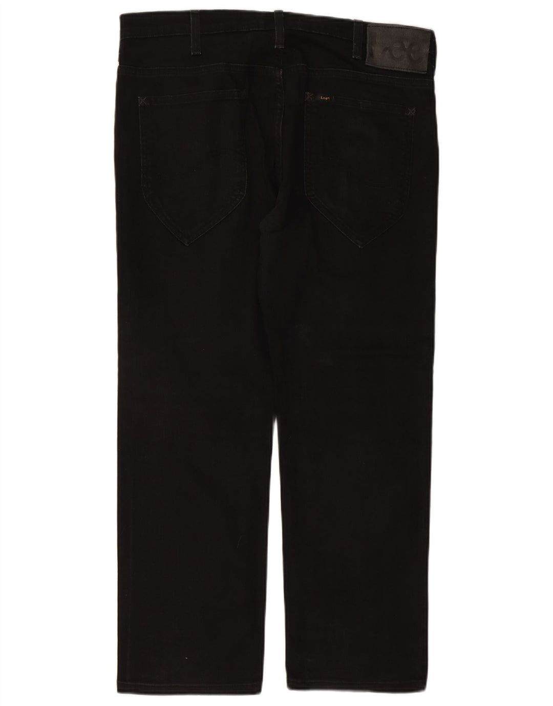 LEE Herren Macky Straight Jeans W36 L27 Schwarze Baumwolle