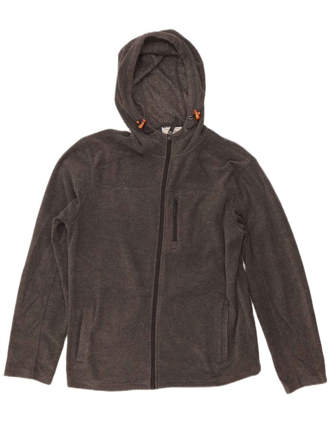 MOUNTAIN WAREHOUSE Herren-Kapuzenpullover mit Reißverschluss, groß, grau, Polyester