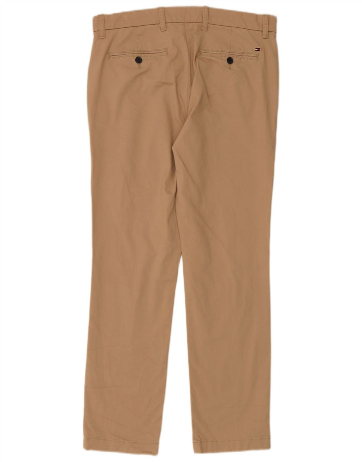 TOMMY HILFIGER Herren Slim Fit Chinohose W32 L30 Beige Baumwolle