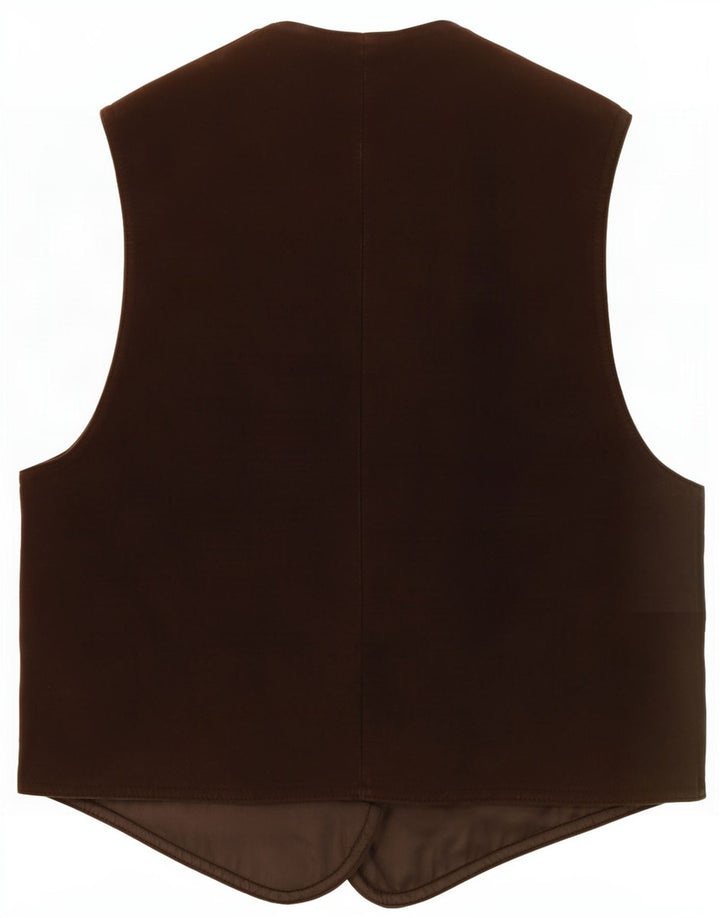 Vintage Herren Wildlederweste Klein Braun