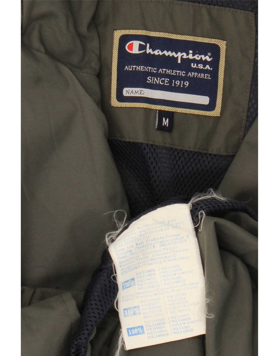 Champion Herren Regenjacke UK 38 Medium Khaki Polyamid