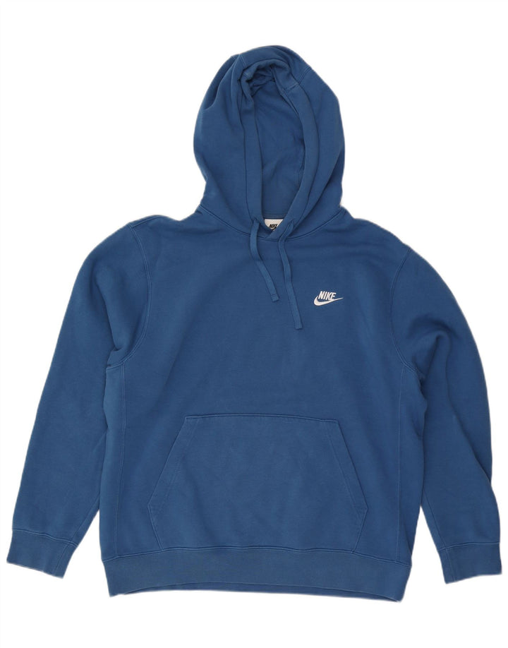 Nike Herren Kapuzenpullover, groß, aus blauer Baumwolle