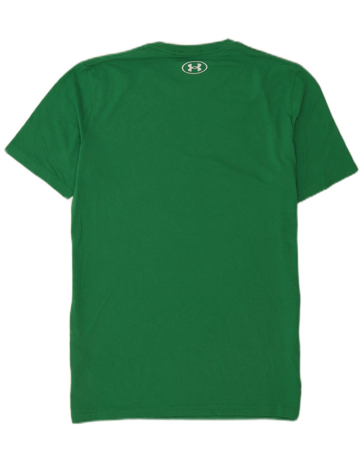 Under Armour Herren Grafik-T-Shirt-Oberteil aus mittelgrüner Baumwolle