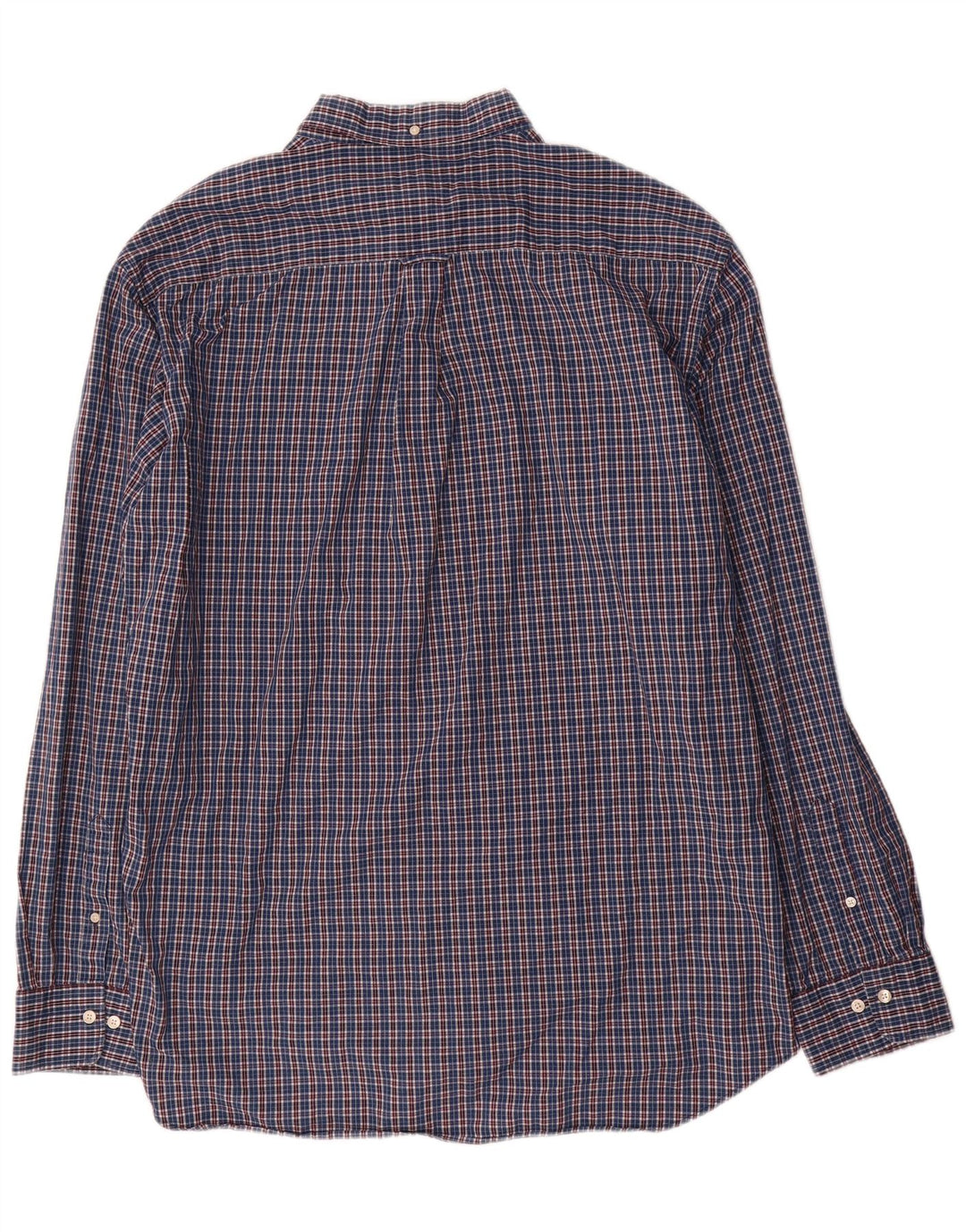 Gant Herren-Hemd mit normaler Passform, Größe 47/48, 3XL, blau kariert, Baumwolle