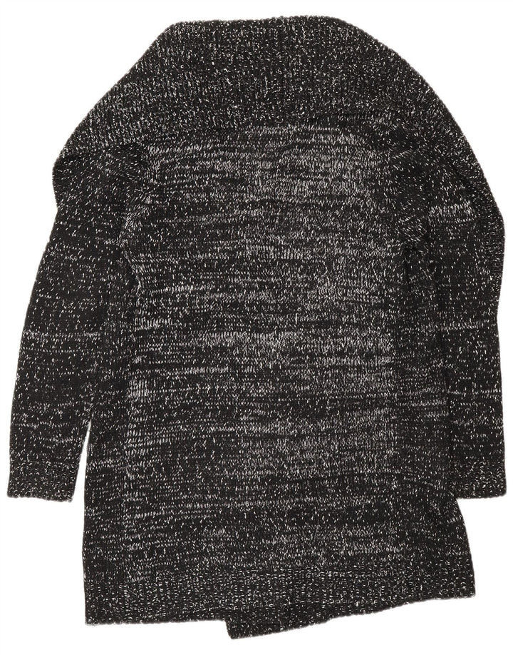 Oasis Damen-Strickjacke, übergroß, lang, Gr. 14, mittelschwarz meliert