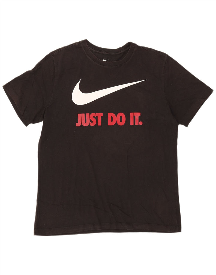 NIKE Herren-T-Shirt mit Grafik, groß, aus schwarzer Baumwolle