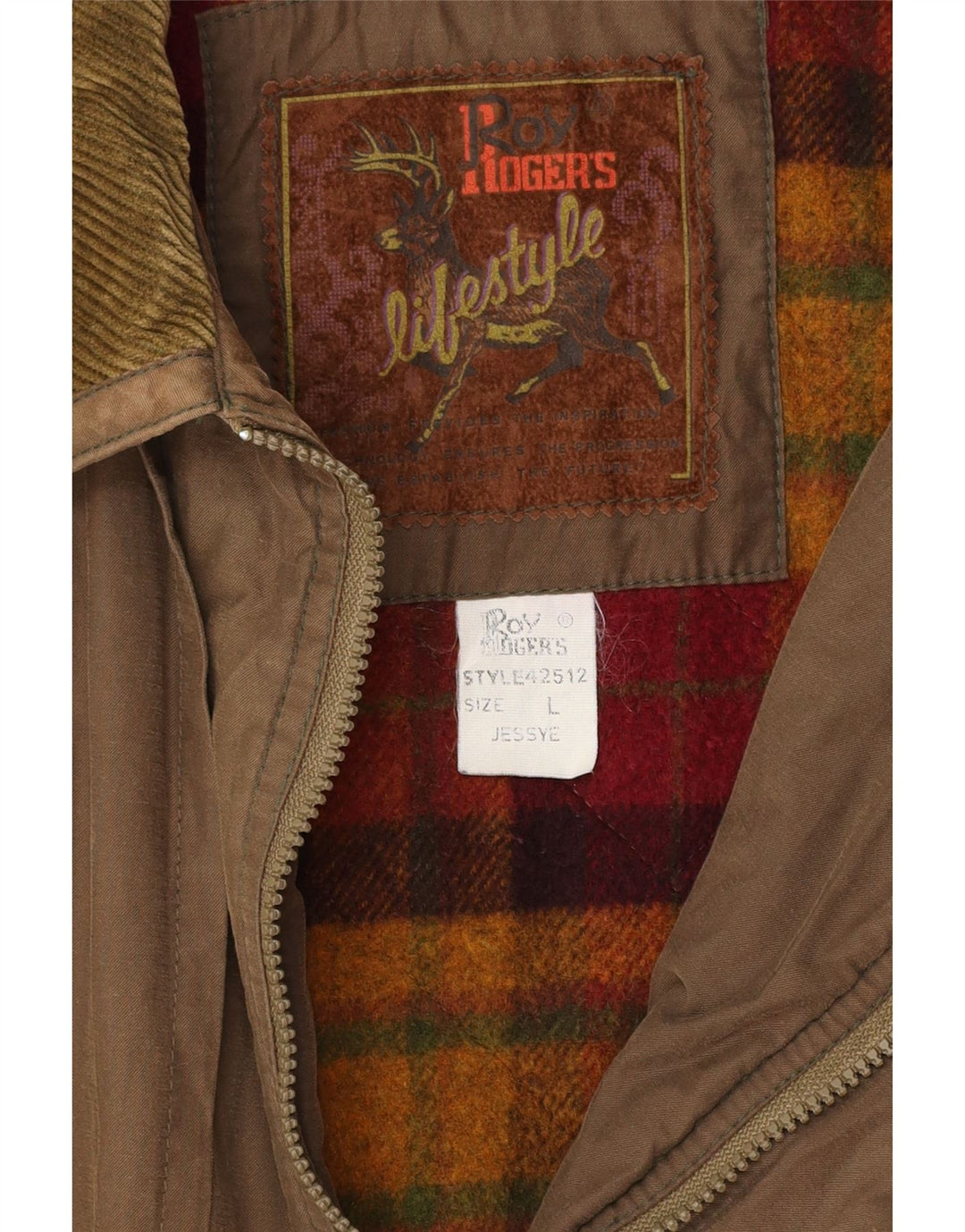 Roy Rogers Herren Loose Fit Utility Jacke UK 40 Large Braun Baumwolle