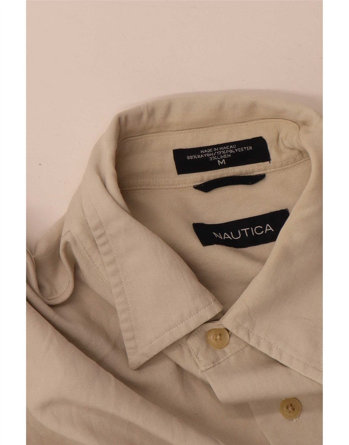 Nautica Herrenhemd Mittelbeige Rayon