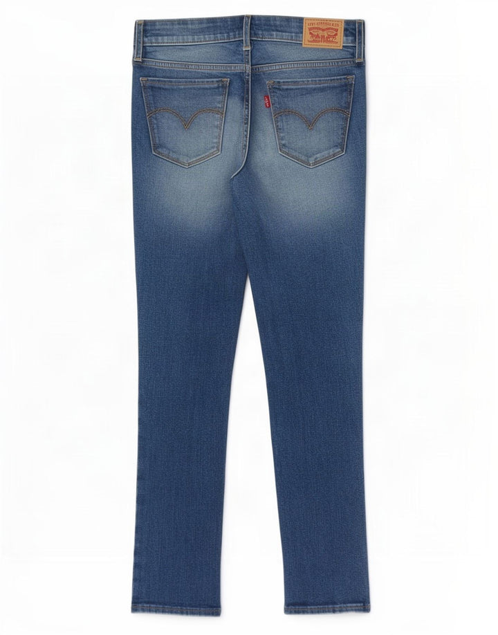 Levi's Damen 711 Skinny Jeans W27 L28 Blau