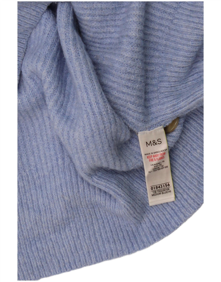 Marks & Spencer Damen-Cardigan-Pullover UK 14 Large Blau Acryl