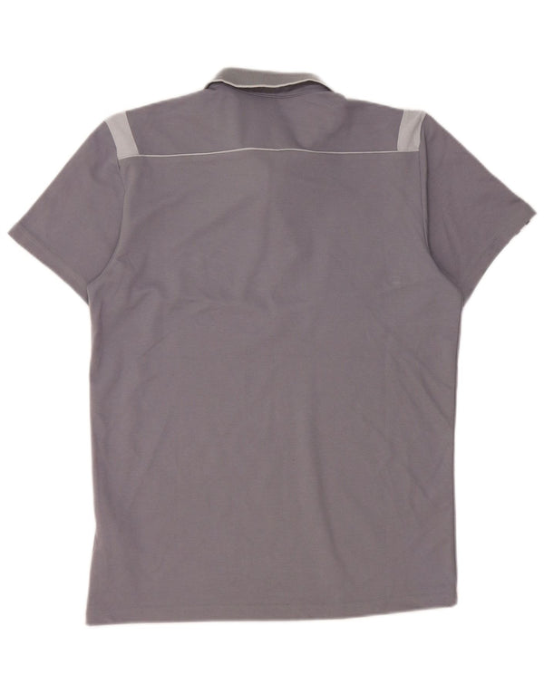 Adidas Herren Climalite Poloshirt Small Grau Colourblock Baumwolle