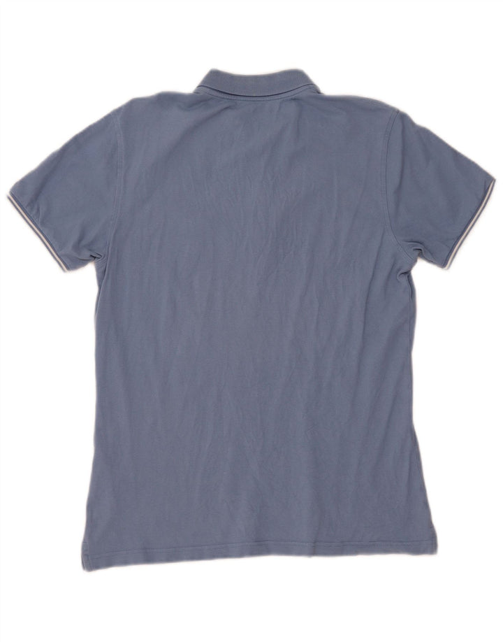 Fay Herren-Poloshirt, große blaue Baumwolle