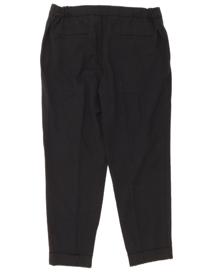 Marks & Spencer Damen Slim Cropped-Hose UK 12 Medium W30 L25 Schwarz