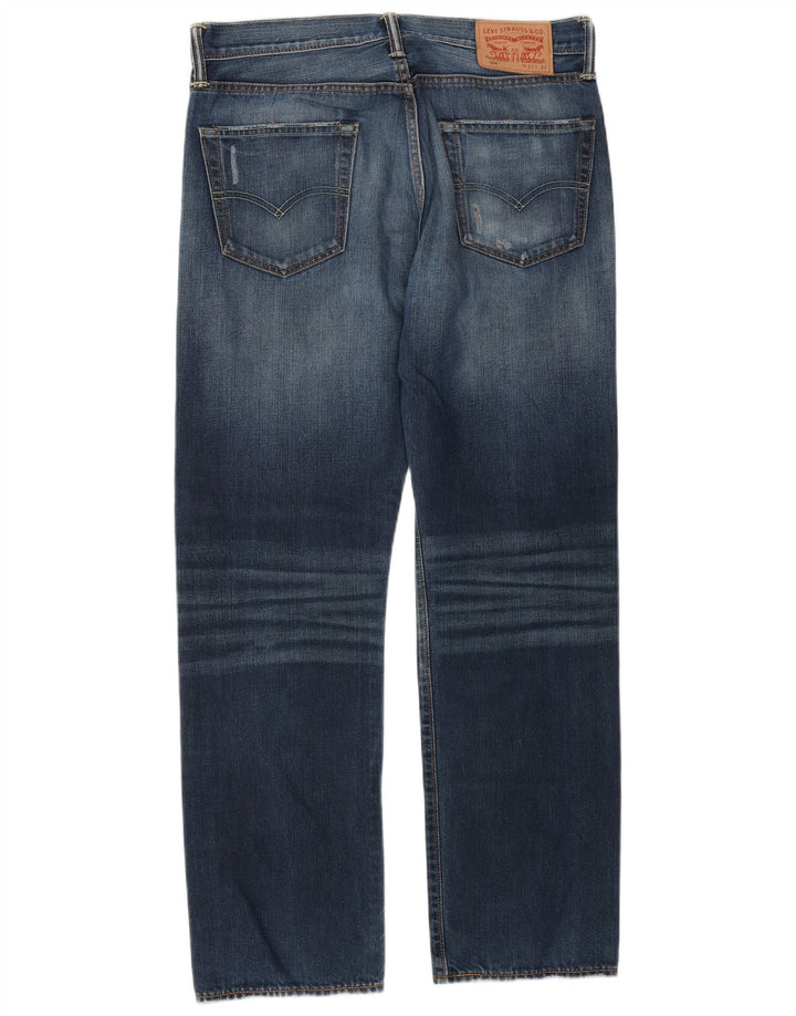 Levi's Herren 504 Straight Jeans W32 L32 Blaue Baumwolle