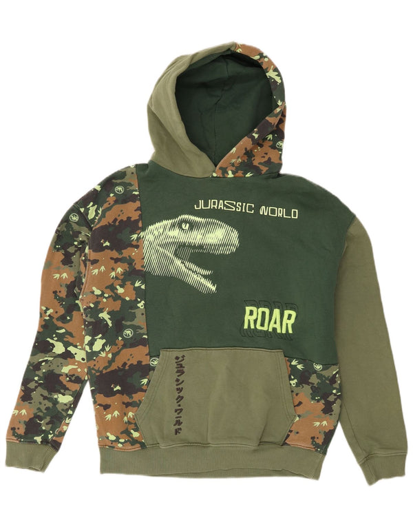 Marks & Spencer Jurassic World Kapuzenpullover für Jungen, 13–14 Jahre, Grün
